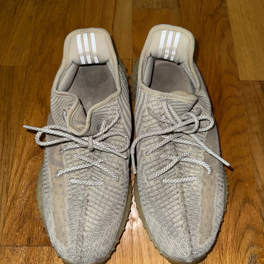Beige Knit Sneakers - Picture 2 of 2